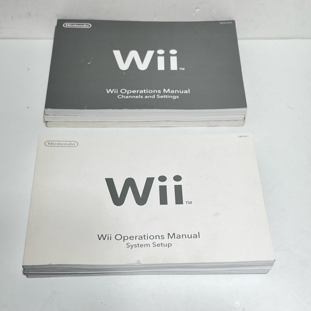 Nintendo Wii owners manual and system set up settings guides in Nintendo Wii in Winnipeg