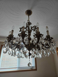 French Antique Chandelier Lighting & Crystal 