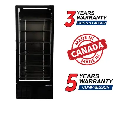Habco ESM28HCTD-BLK 30" Black Single Door Display Refrigerator, View more