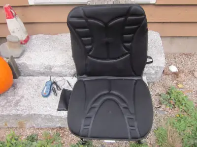 As new Heat & Massage Seat Cushion for car or home FEATURES Six massage motors for the upper/lower b...