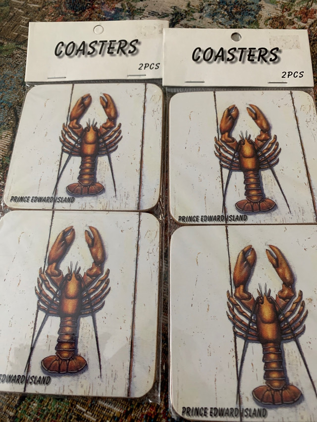 Lobster Design Drink Coasters - set of 4 in Kitchen & Dining Wares in Ottawa