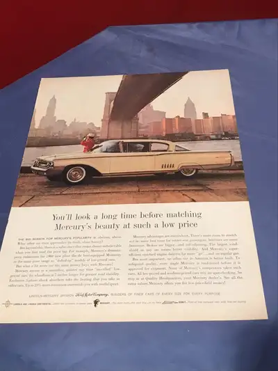 1960 Mercury Monterey Original Ad, View more