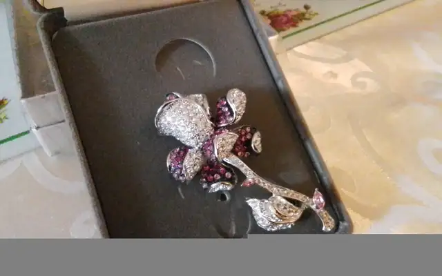NEW - CRYSTAL GRAPES BROOCH - BY DESIGNER KENNETH JAY LANE in Jewellery & Watches in City of Toronto - Image 6