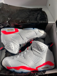 Jordan 6 white    infrared size  11 ds