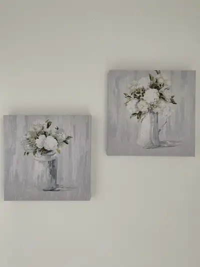 2x Bathroom Wall picture 12”x12”, View more