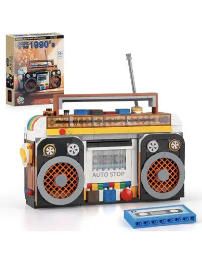 Vziimo Retro Radio Classic Series Building Blocks Set, View more