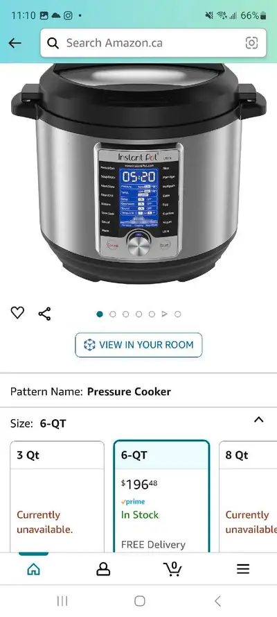 Brand new, never opened. Sealed in box 6 Qt instant pot/ pressure cooker 120 or bo