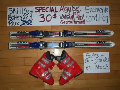 Ensembles kits de ski alpin et twin tip 100 110 120 cm, View more