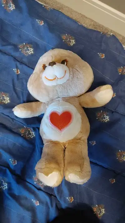 1983 Kenner Care Bears Tenderheart Bear 13" Plush Stuffed Toy, View more