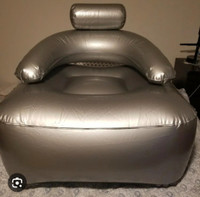 00's Silver Blow Up Chair