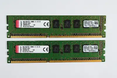 Kingston 8GB (2x4GB) DDR3 PC3-12800E-11-13-D1 PC Desktop Memory, View more