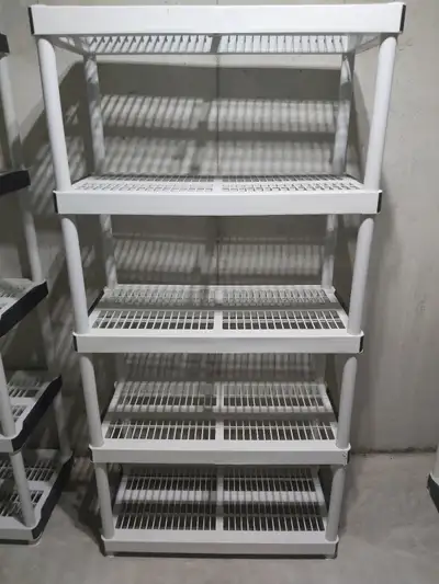 HEAVY DUTY PLASTIC STORAGE SHELVING UNIT, View more