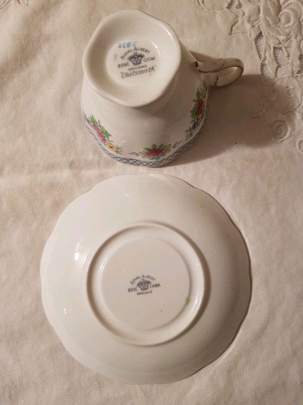 Vintage Mismatched Royal Albert Tea Cup and Saucer Arts