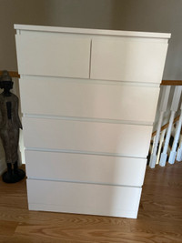 IKEA white malm dresser