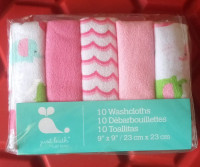 BABY TERRY WASH TOWELS 4 PEICES