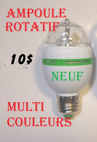 Ampoule rotative multi couleurs