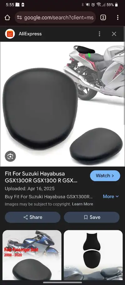 Looking for a passenger seat for my 09' Hayabusa. One wasn't available at the time when I bought my...