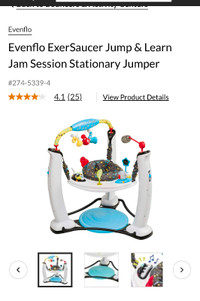 Evenflo ExerSaucer Jumping Activity Center Jam Session