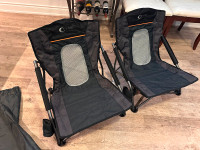 Portable Beach Camping Low Chairs - Brand New
