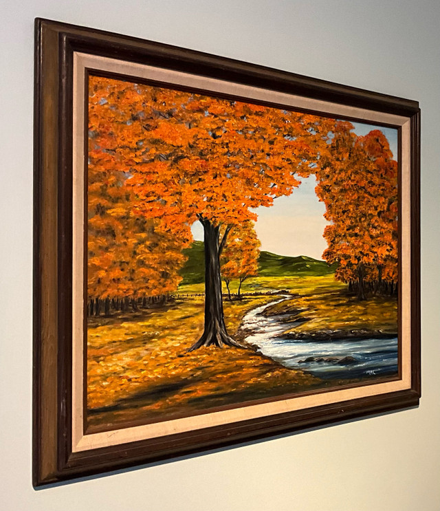 Original Painting, “Autumn Day” By Malcolm (Mac) R. MacDonald in Arts & Collectibles in Owen Sound - Image 2