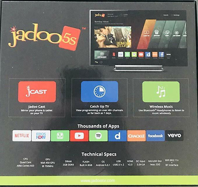 JADOO 5, JADOO, JADOO BOX, JADOO TV, JADOO TV BOX, @ ANGEL ELECT in Other in Mississauga / Peel Region