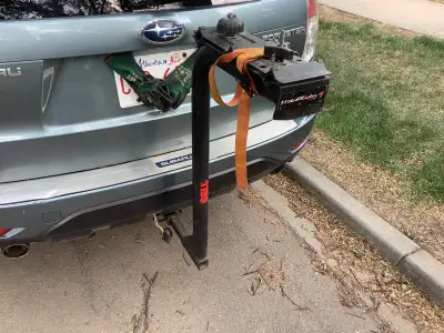 Hold 3 bikes, made by Bell, requires 1 1/4 inch receiver,; 1 1/4 to 2” convertor available at Prince...
