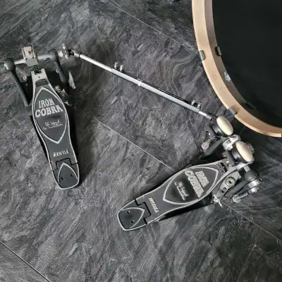 Tama Iron Cobra Power Glide Twin Pedal Model: # HP900PWN Perfectly working condition. Bought a coupl...