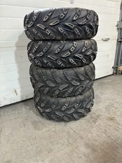 CST tires two At 26x8-14 two At 26x10-14 in great condition 400 miles on them reason for selling upg...
