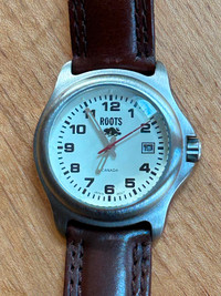 Roots Genuine Leather Wristwatch