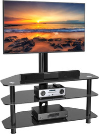 Glass TV Stand with Mount