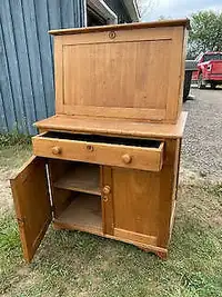 Antique Pine Writing Desk