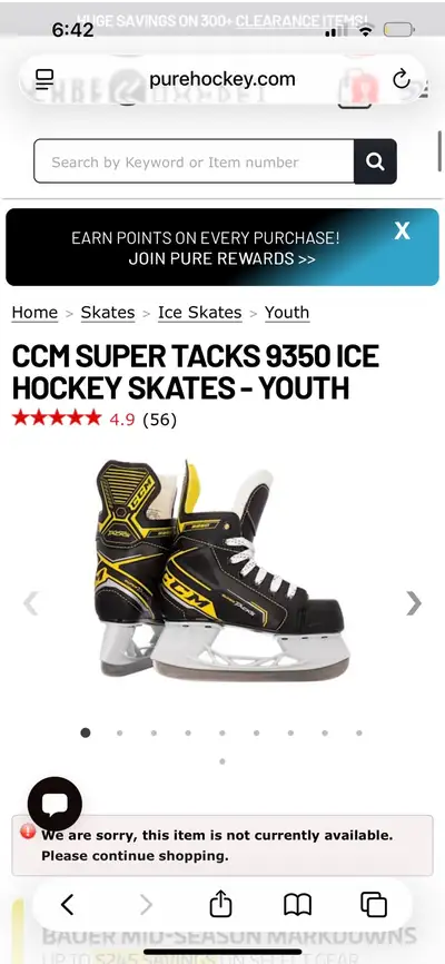 Boys size 11 CCM Hockey skates, View more