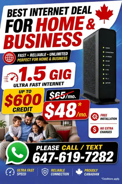 1.5 Gig Internet, View more
