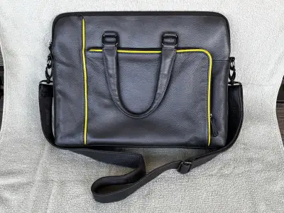 Danier leather laptop bag, View more