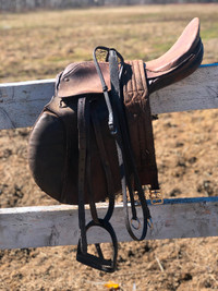 English saddle, bridle and pad
