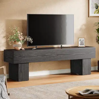 Black TV Stand Fits TV Console Table, View more