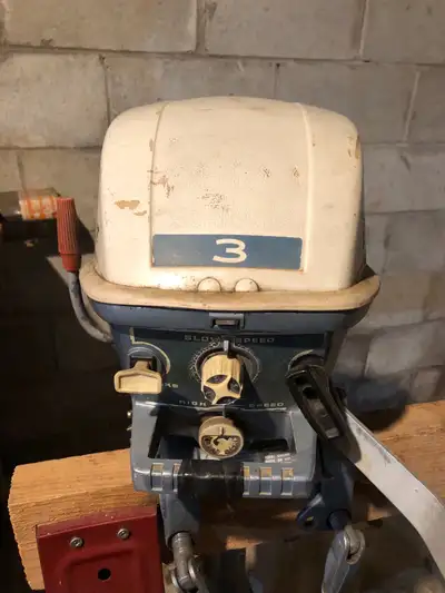 This is a 3 horsepower work horse. The motor was running perfectly 2 years ago on a 12 ‘ zodiac infl...