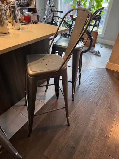Gray Counter stools industrial look great fit for counters, View more
