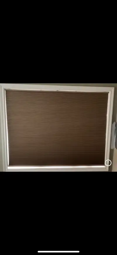 ALMOST NEW! LEVELOR BLINDS (PLEATED) 2 sizes-FROM$25ea-ROOM DARK, View more