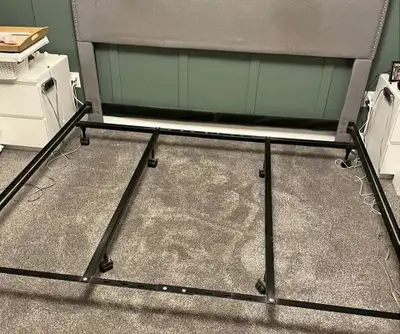 Metal king size bed frame, View more