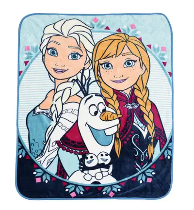 2 New Disney Frozen Silky Soft Throw 50 x 40" - $18 each, View more