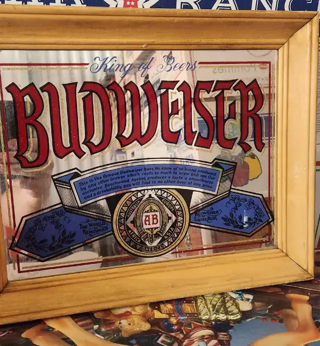Vintage Alchohol Beer Spirits Mirror Sign in Arts & Collectibles in Calgary - Image 3