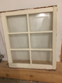 Original Victorian window 29" x 24"