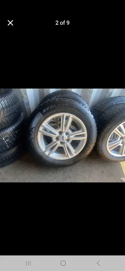 Set of 4 AVALANCHE winter tires rims (225 60 17) pattern (5x114.3) TPMS 2017 FORD MUSTANG