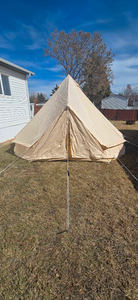 5 meter canvas bell tent