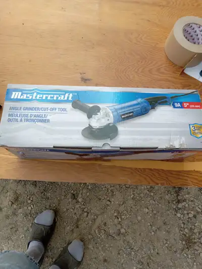 New 5 inch  mastercraft angle grinder, View more