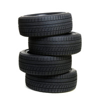 Winter tires on rims