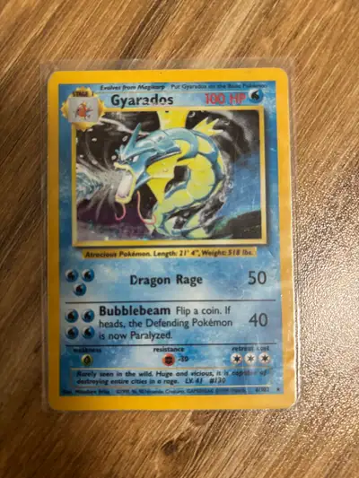 1995 Gyarados Pokémon Hologram card, View more