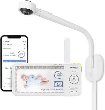 VTech Over-The-Crib WiFi Smart Baby Camera/Monitor - NEVER USED, View more