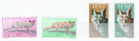 IFNI (MAROC ESPAGNOL  du SUD). Set de 4 timbres "LOUPS,"1957.